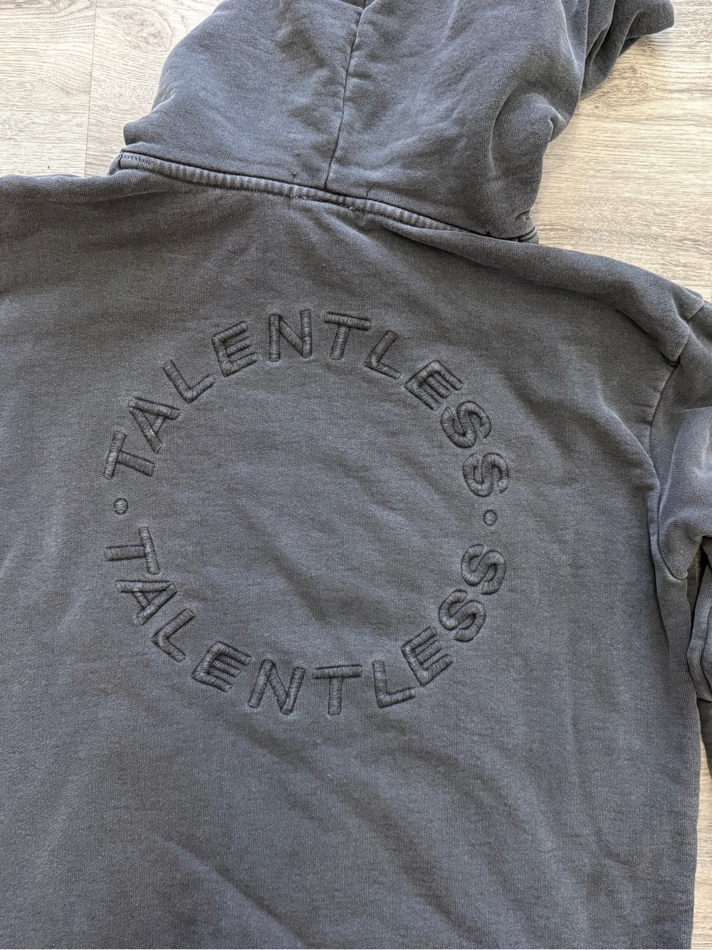 TALENTLESS Hooded Sweatshirt - Charcoal Gray